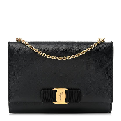Salvatore Ferragamo Calfskin Vara Bow Mini Bag Black 1 of 13
