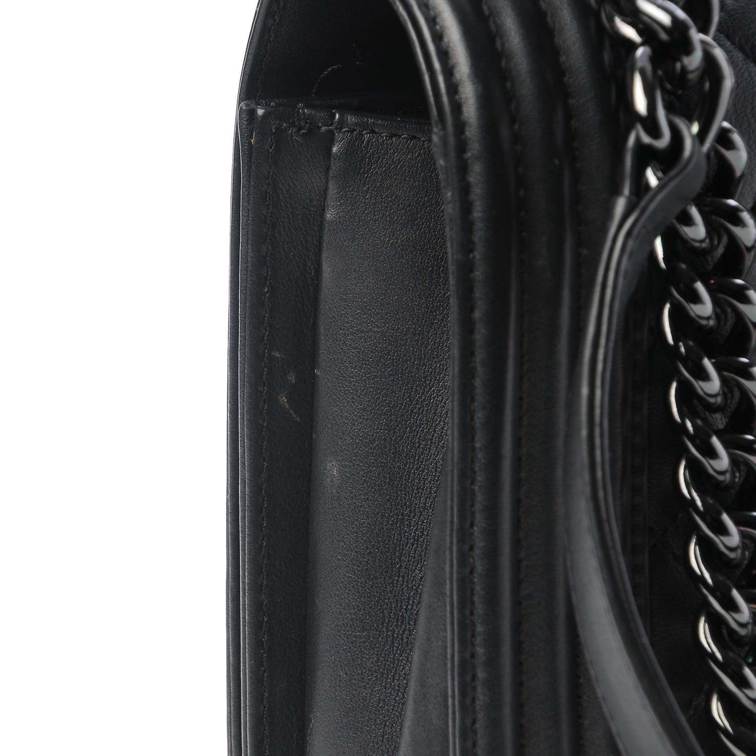 Chanel Calfskin Quilted New Medium Boy Flap So Black 8 of 8