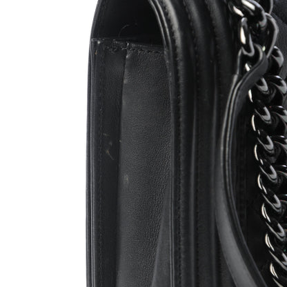 Chanel Calfskin Quilted New Medium Boy Flap So Black 8 of 8