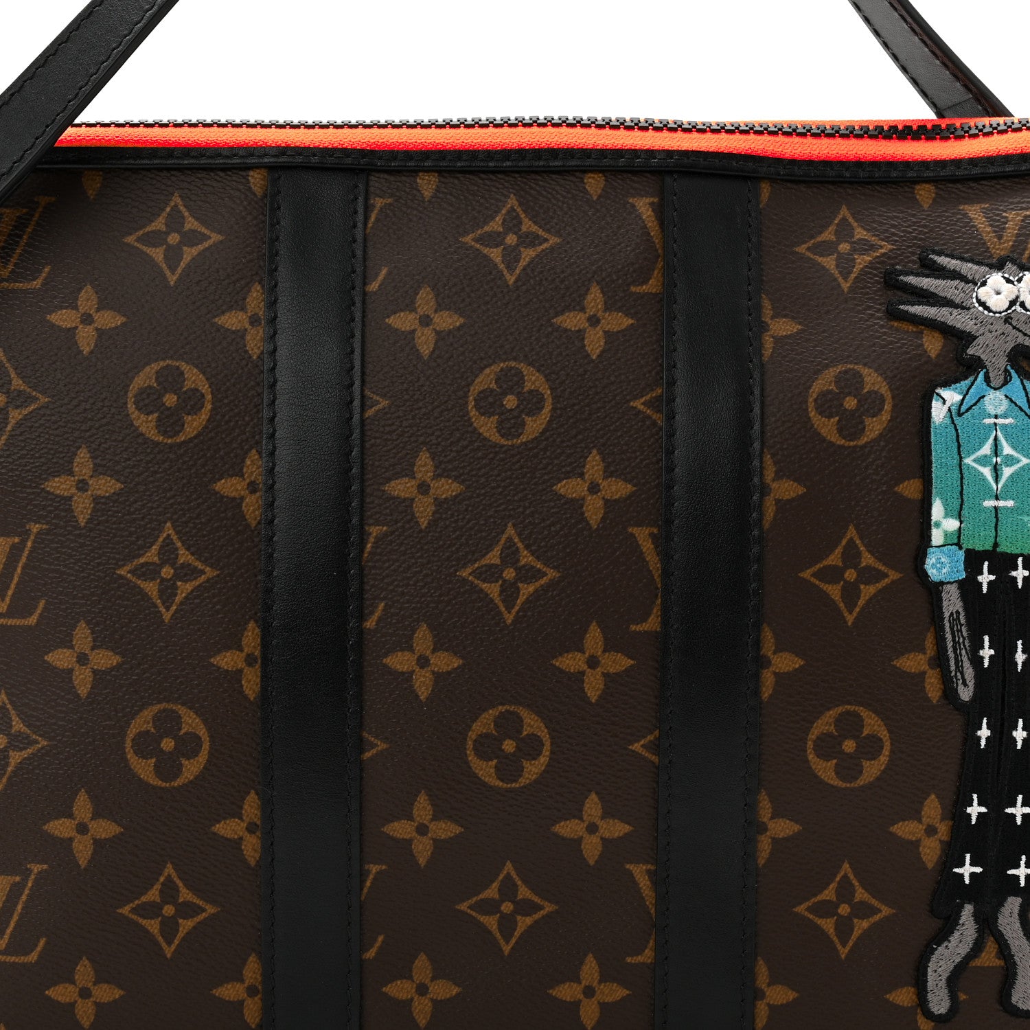 Louis Vuitton Monogram Embroidered Cartoon LV Friends Keepall Pouch 25 of 31