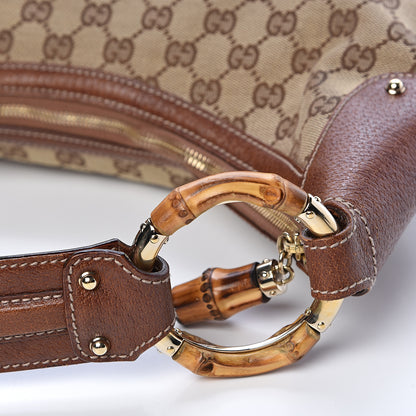 Gucci Monogram Bamboo Ring Hobo Brown 15 of 16
