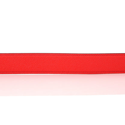 Hermes Epsom 32mm Pegase H Belt 75 Rouge De Coeur Bleu Du Nord 5 of 6
