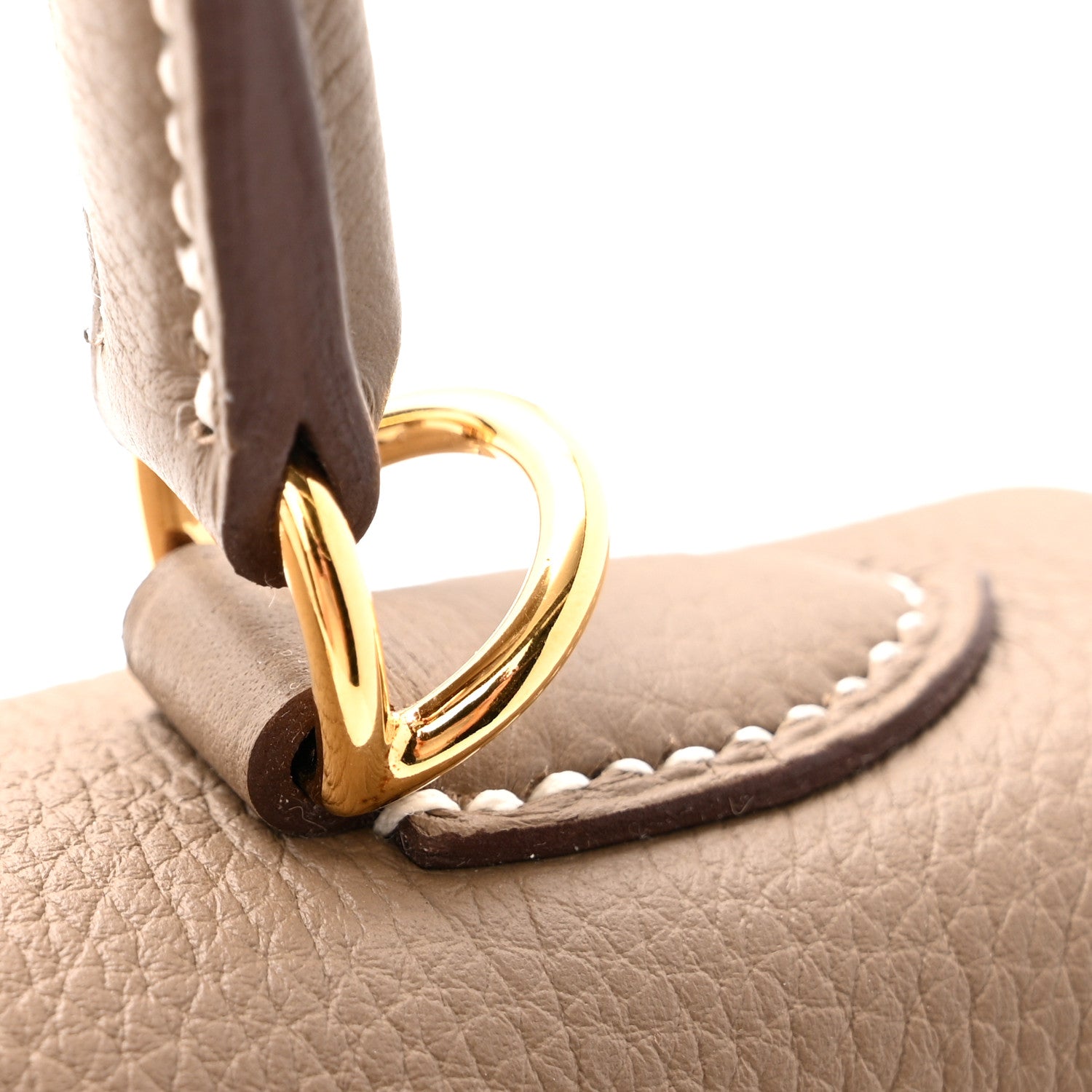 Hermes Togo Kelly Retourne 25 Etoupe 12 of 13