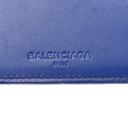 Balenciaga Agneau Arena Nappa Glover Flap Card Case Bleu Cobalt 6 of 8