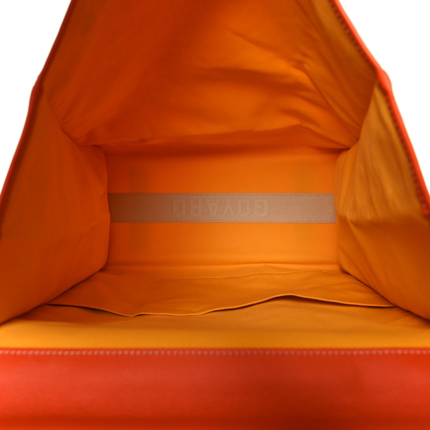 Goyardine Saint Leger Soft Briefcase Backpack Orange