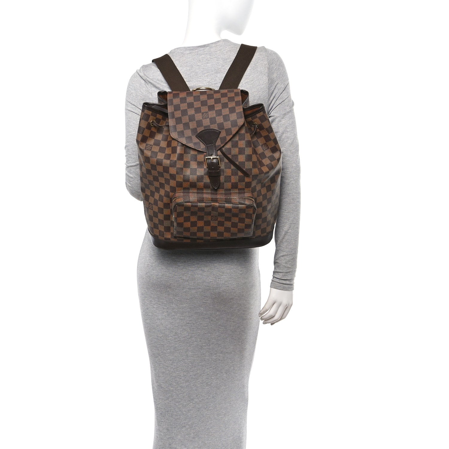Louis Vuitton Damier Ebene Montsouris GM Backpack 2 of 10