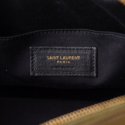 Saint Laurent Calfskin Matelasse Monogram Lou Camera Bag Military Olive 9 of 11