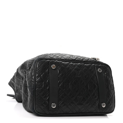 Louis Vuitton Monogram Lambskin Antheia Lilia GM Black 4 of 9