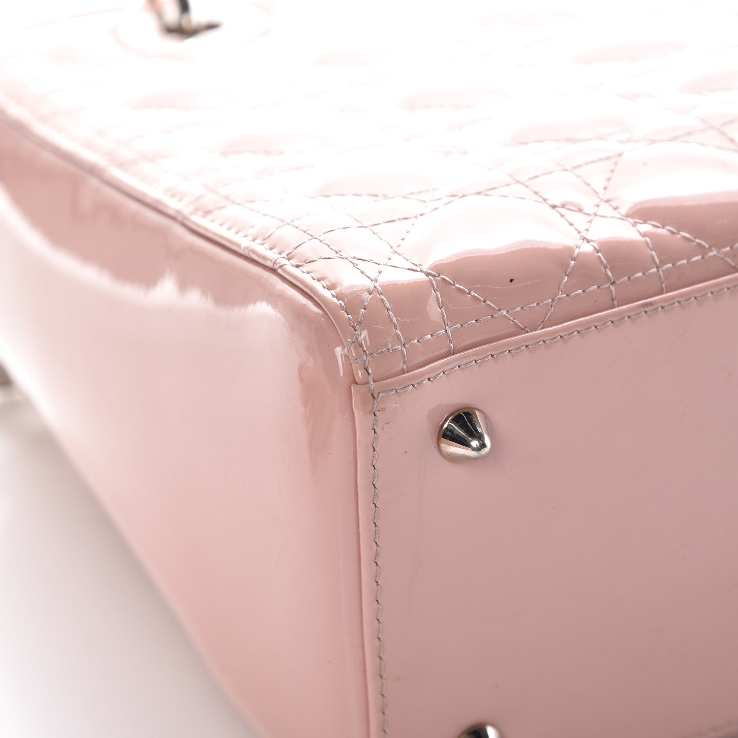 Christian Dior Patent Cannage Medium Lady Dior Rose Clair 21 of 25