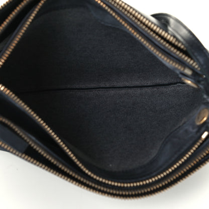 Celine Lambskin Large Trio Crossbody Bag Black 6 of 12