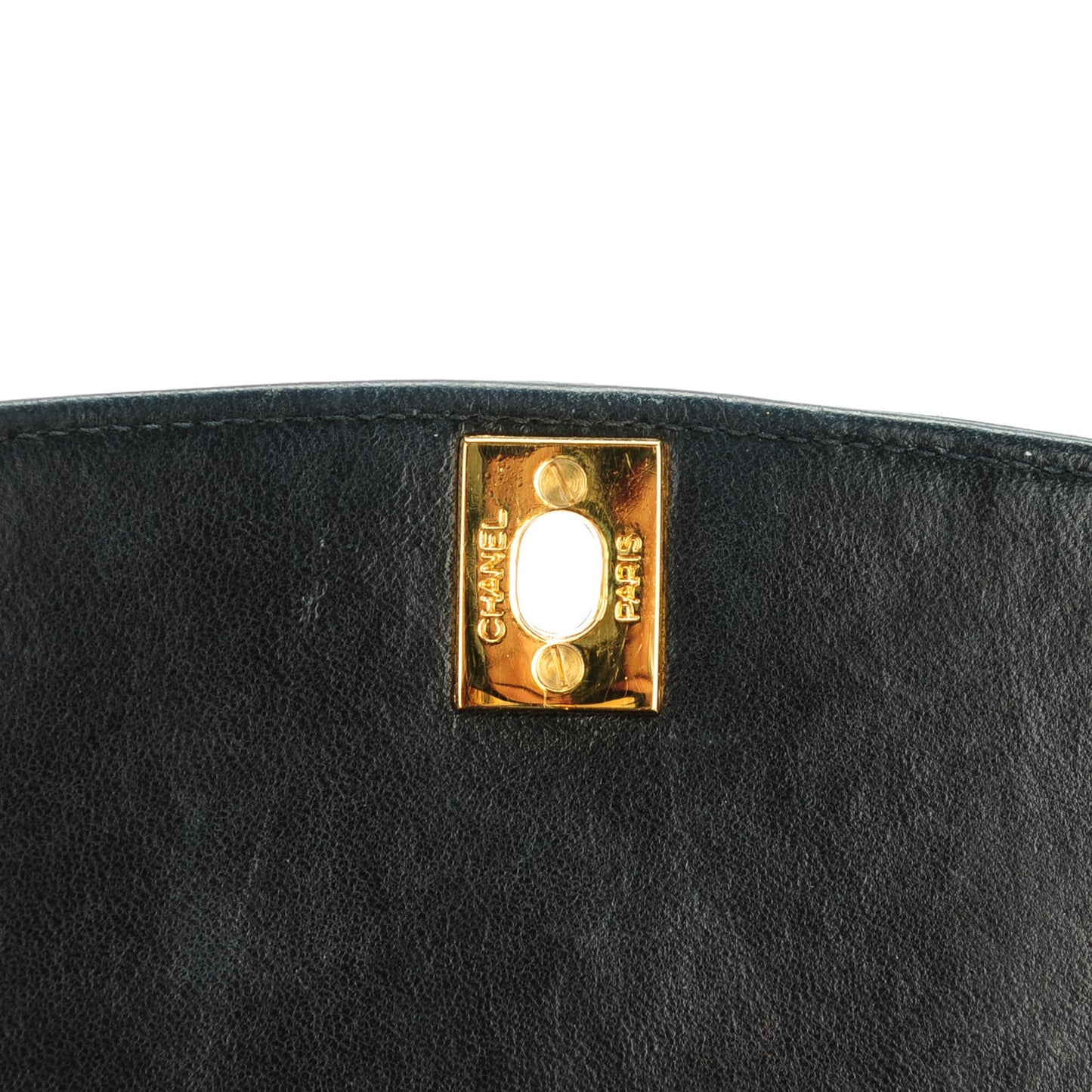 Lambskin Quilted Medium Single Flap Black