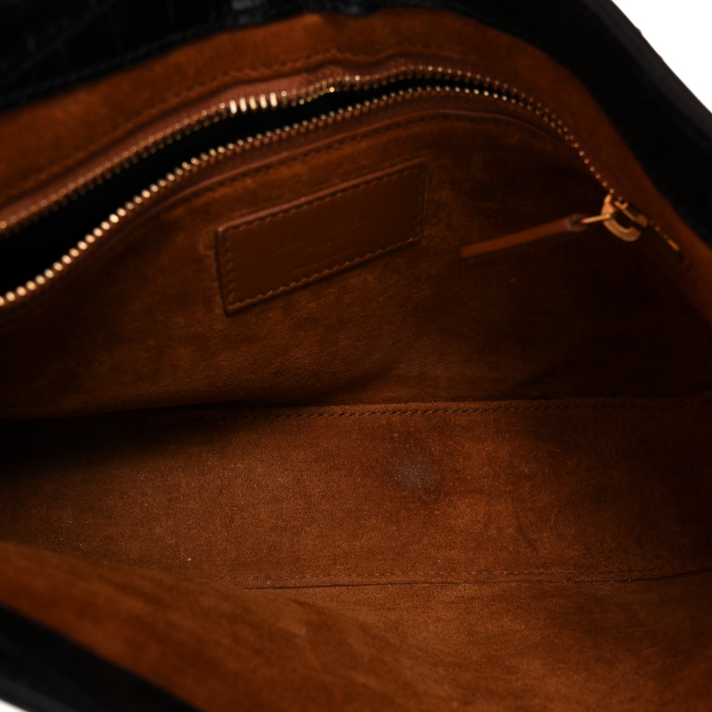 Calfskin Crocodile Embossed Le 5 A 7 Hobo Black