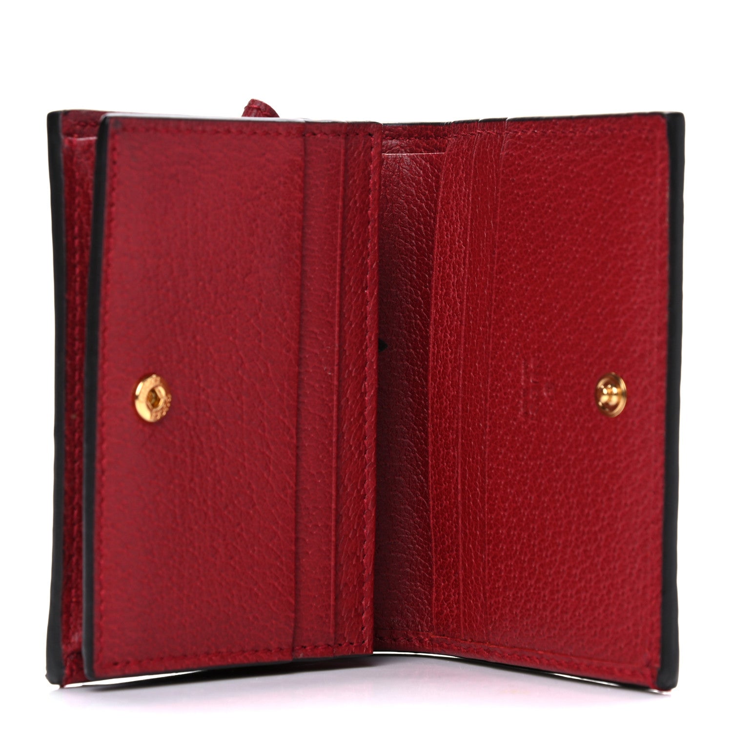 Gucci GG Supreme Monogram Flora Web Ophidia Card Case Red 5 of 9