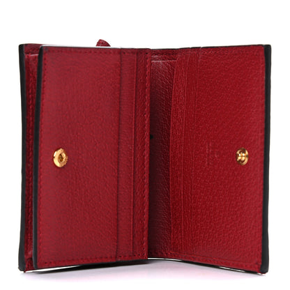 Gucci GG Supreme Monogram Flora Web Ophidia Card Case Red 5 of 9