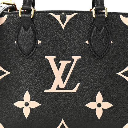 Louis Vuitton Empreinte Monogram Giant Onthego PM Black Beige 7 of 9