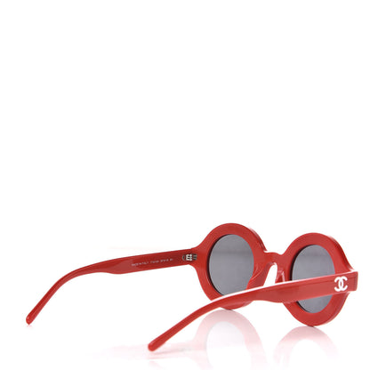 Chanel x Pharrell Williams Round 19mm Sunglasses Red 4 of 7