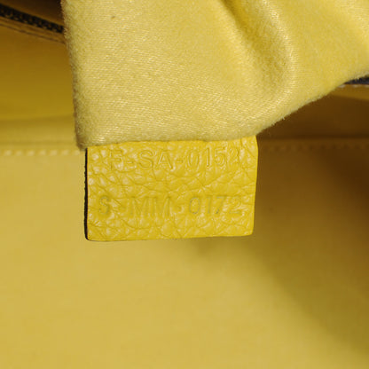 Celine Drummed Calfskin Mini Luggage Citron 7 of 10