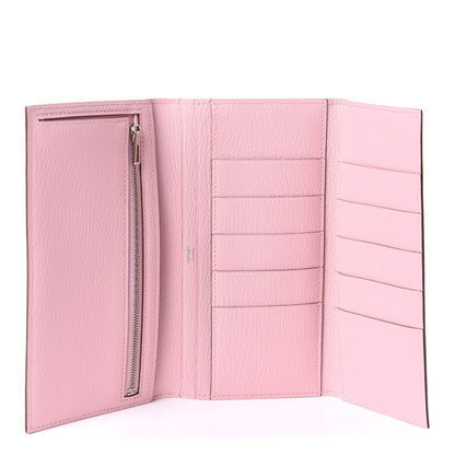 Hermes Chevre Mysore Tri-Fold Bearn Wallet Rose Sakura 5 of 10