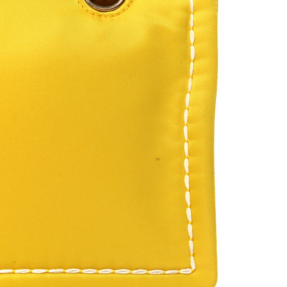 Prada Tessuto Nylon Chain Flap Shoulder Bag Giallo 11 of 11