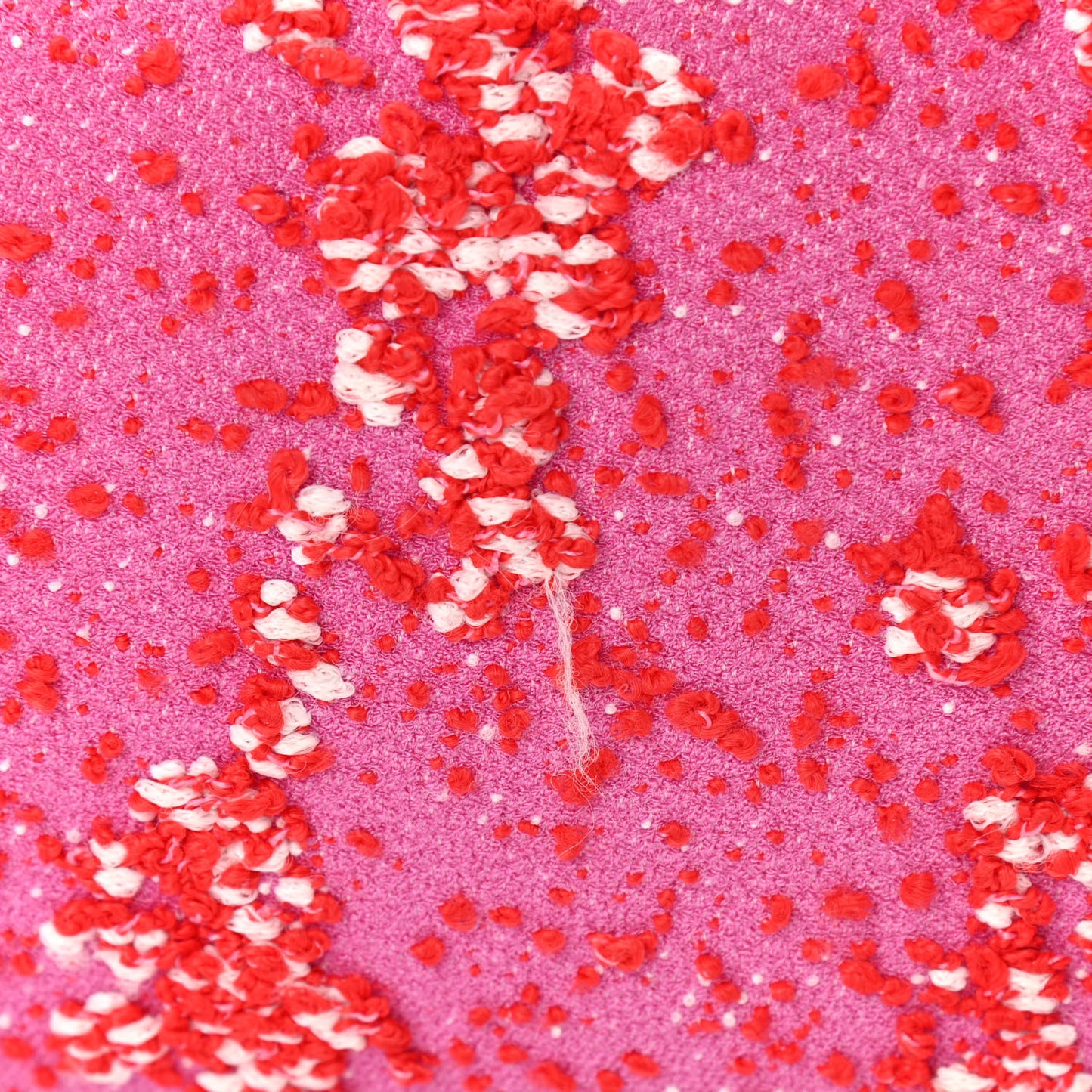 Textured Fabric Medium The Point Triangle Bag Cerise