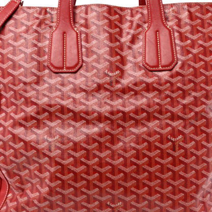 Goyard Goyardine Voltaire Tote Red 8 of 11