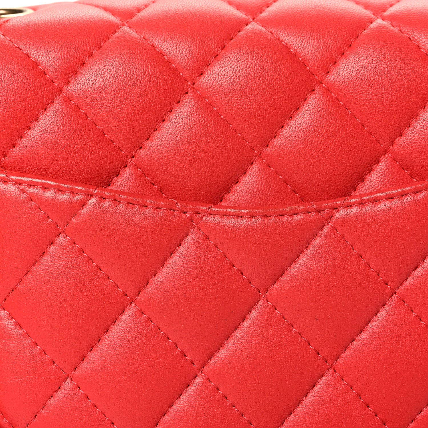 Chanel Lambskin Quilted Mini Square Flap Red 11 of 11