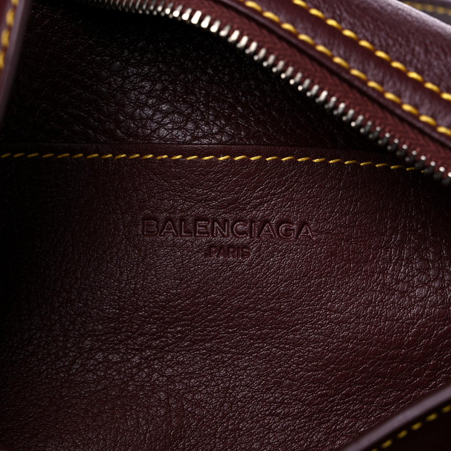 Balenciaga Calfskin Round Air Hobo Burgundy 6 of 10