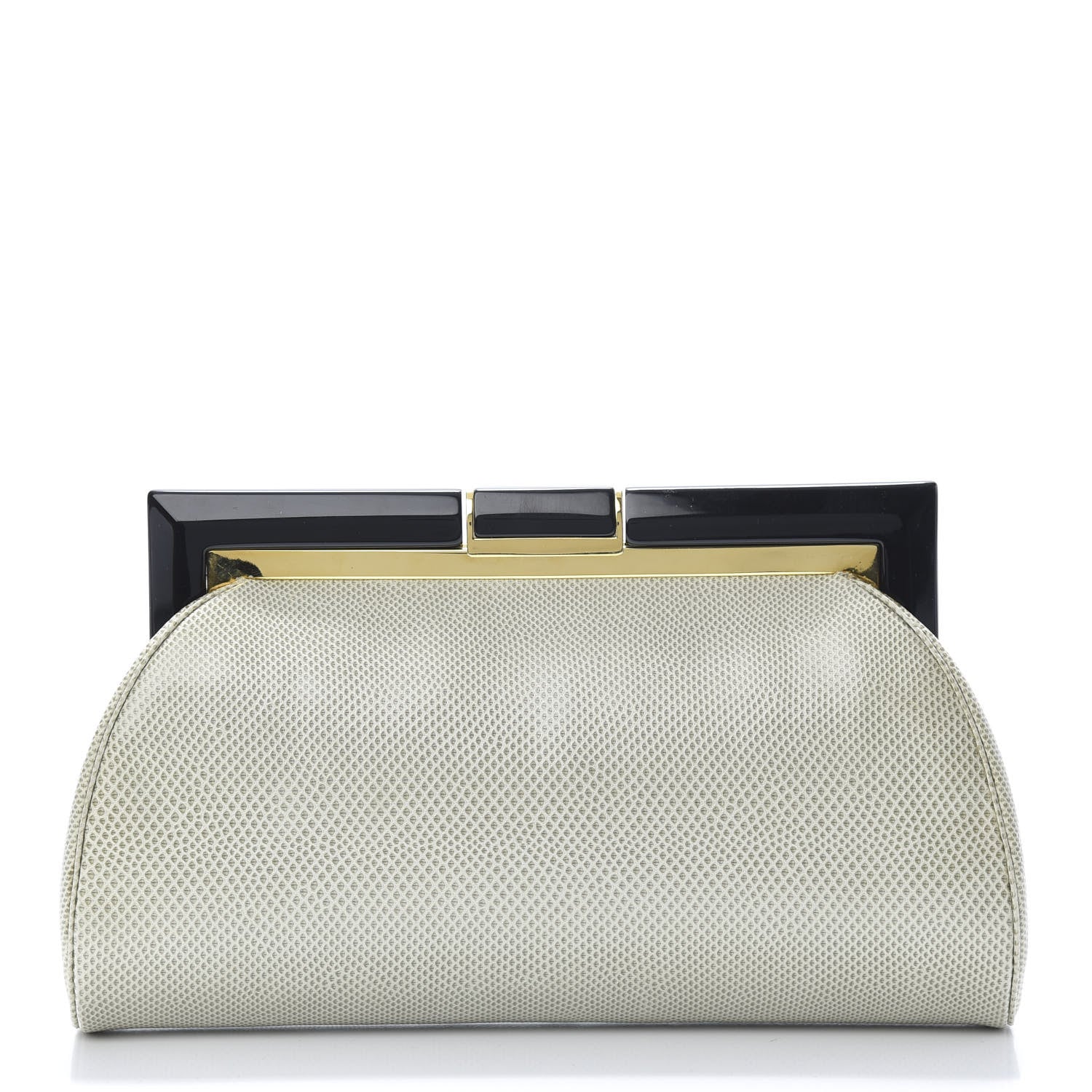 Judith Leiber Karung Snakeskin Clutch 2 of 8