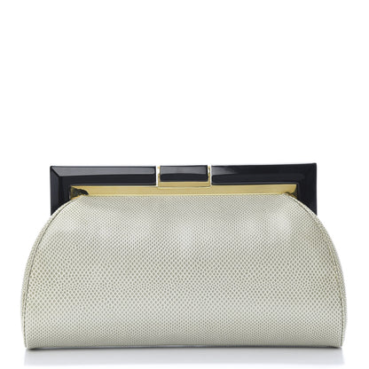 Judith Leiber Karung Snakeskin Clutch 2 of 8