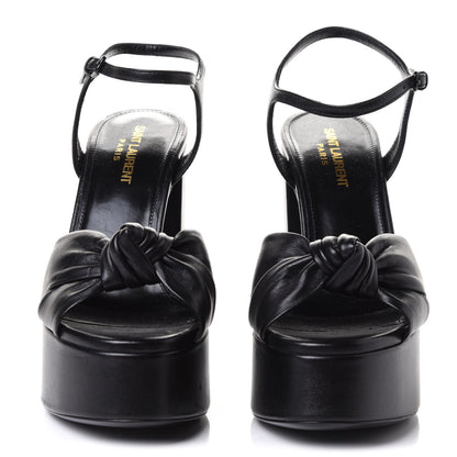 Saint Laurent Vendome Bianca 85 Platform Sandals 37.5 Black 2 of 11