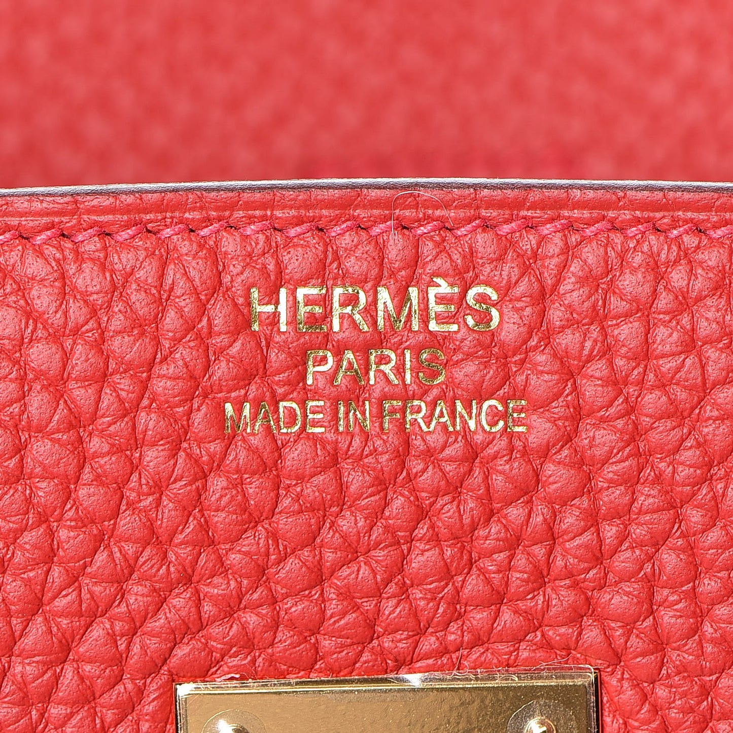 Togo Birkin 35 Rouge Casaque