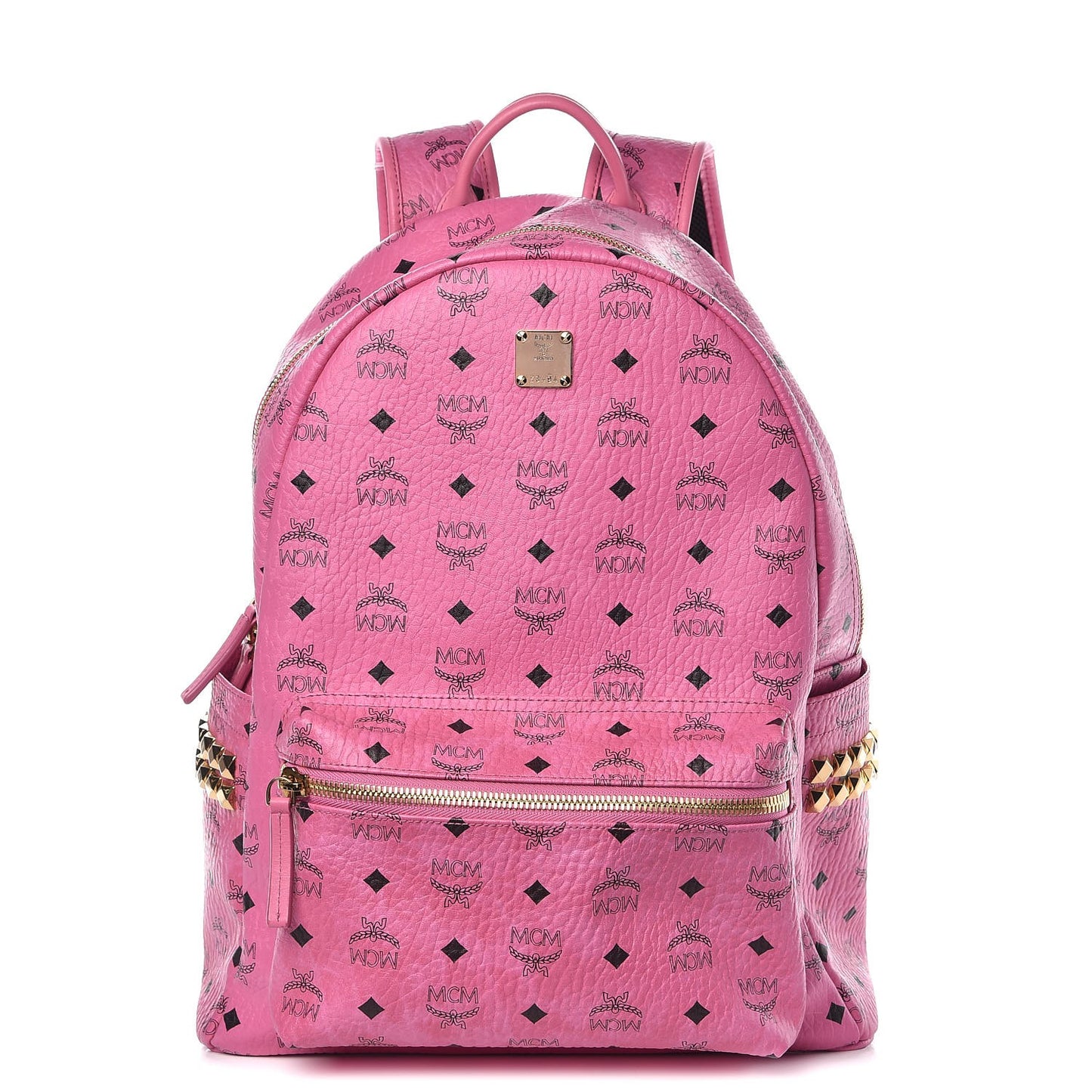 Visetos Medium Side Studs Stark Backpack Pink