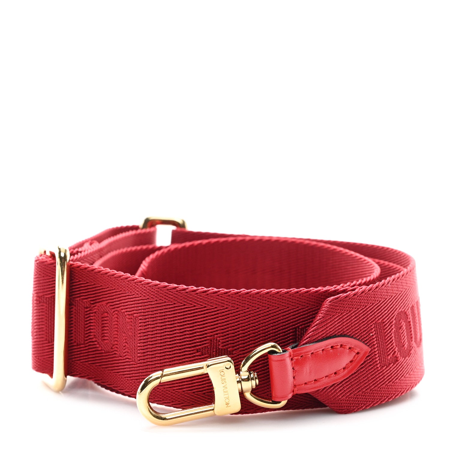 Louis Vuitton Monogram Denim Multi Pochette Accessories Shoulder Strap Red 1 of 3