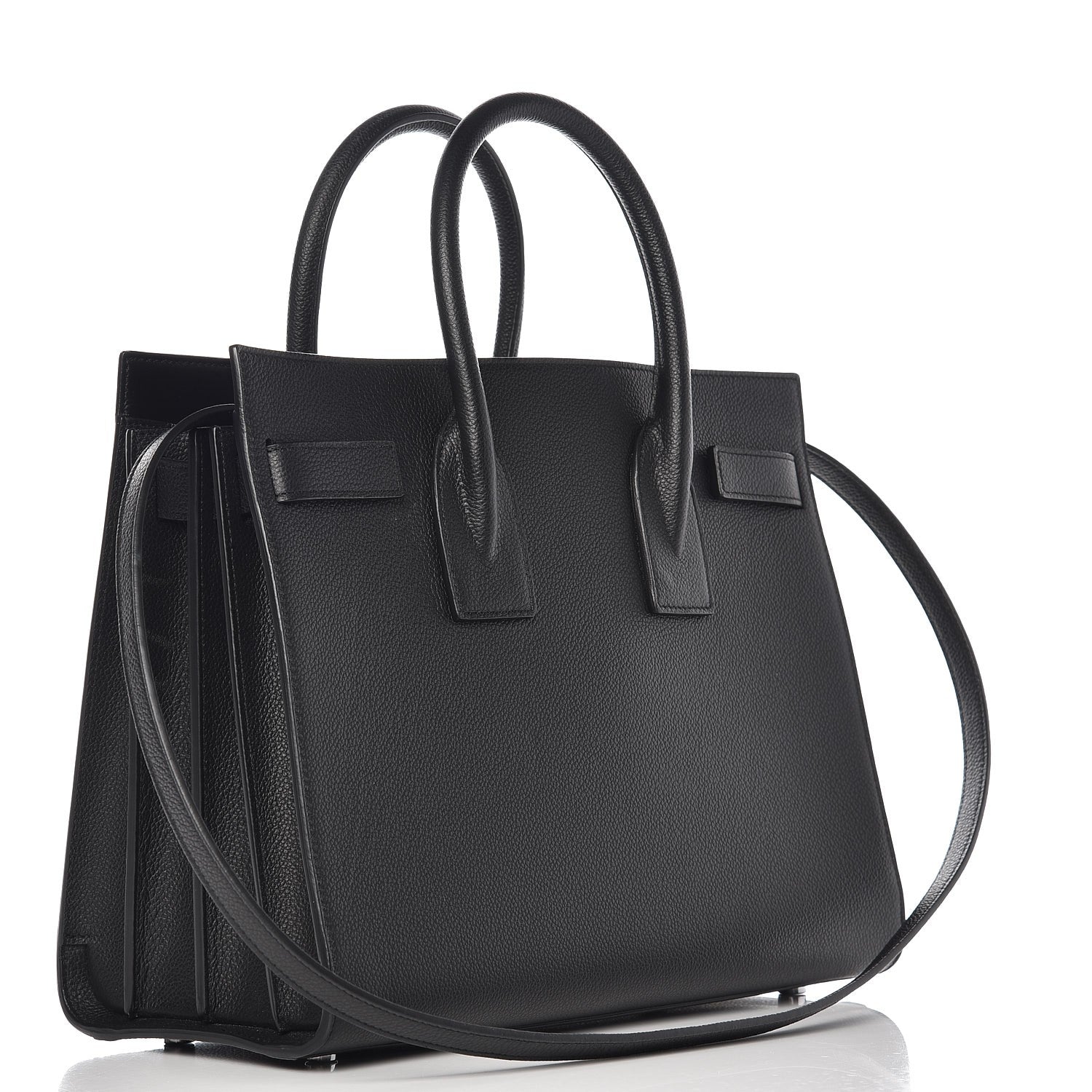 Saint Laurent Grained Calfskin Small Sac De Jour Black 3 of 10