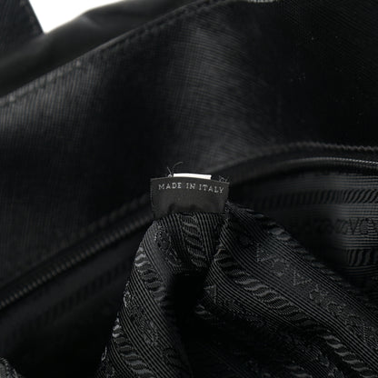 Prada Nylon Saffiano Front Pocket Tote Black 7 of 14