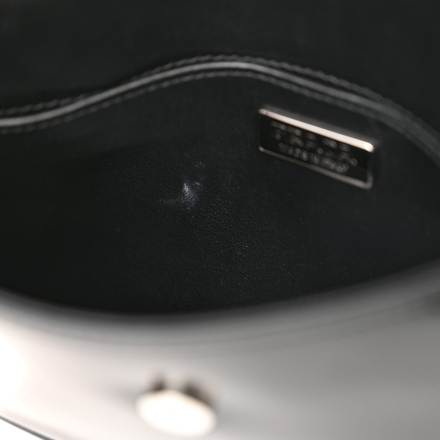 Spazzolato Cleo Flap Shoulder Bag Black