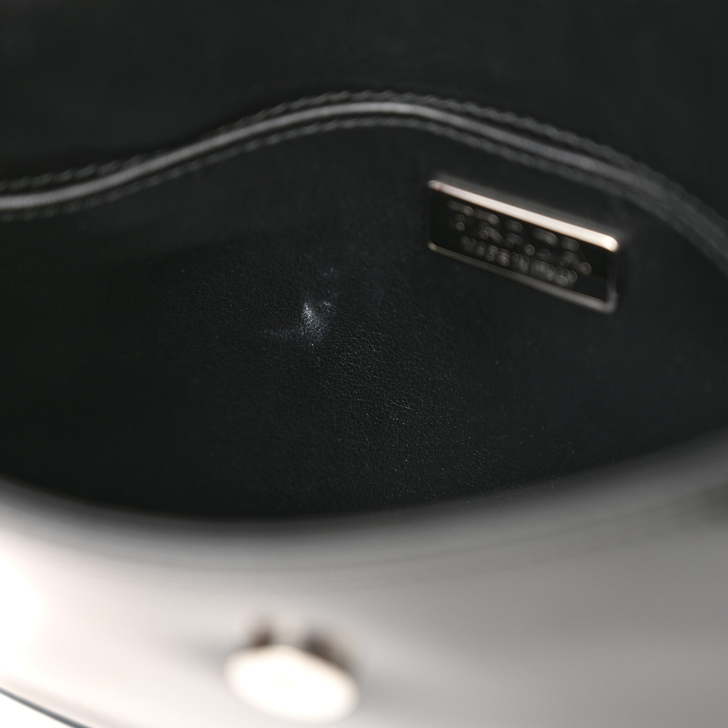 Prada Spazzolato Cleo Flap Shoulder Bag Black 10 of 12