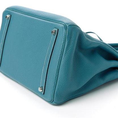 Hermes Togo Birkin 35 Blue Jean 7 of 10