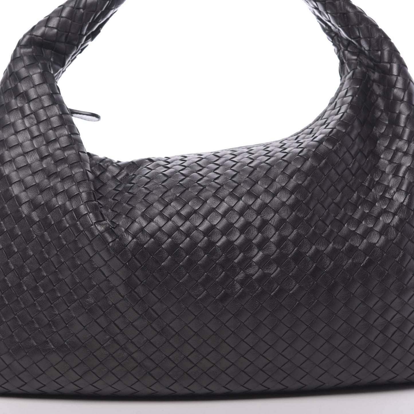 Nappa Intrecciato Large Veneta Hobo Black