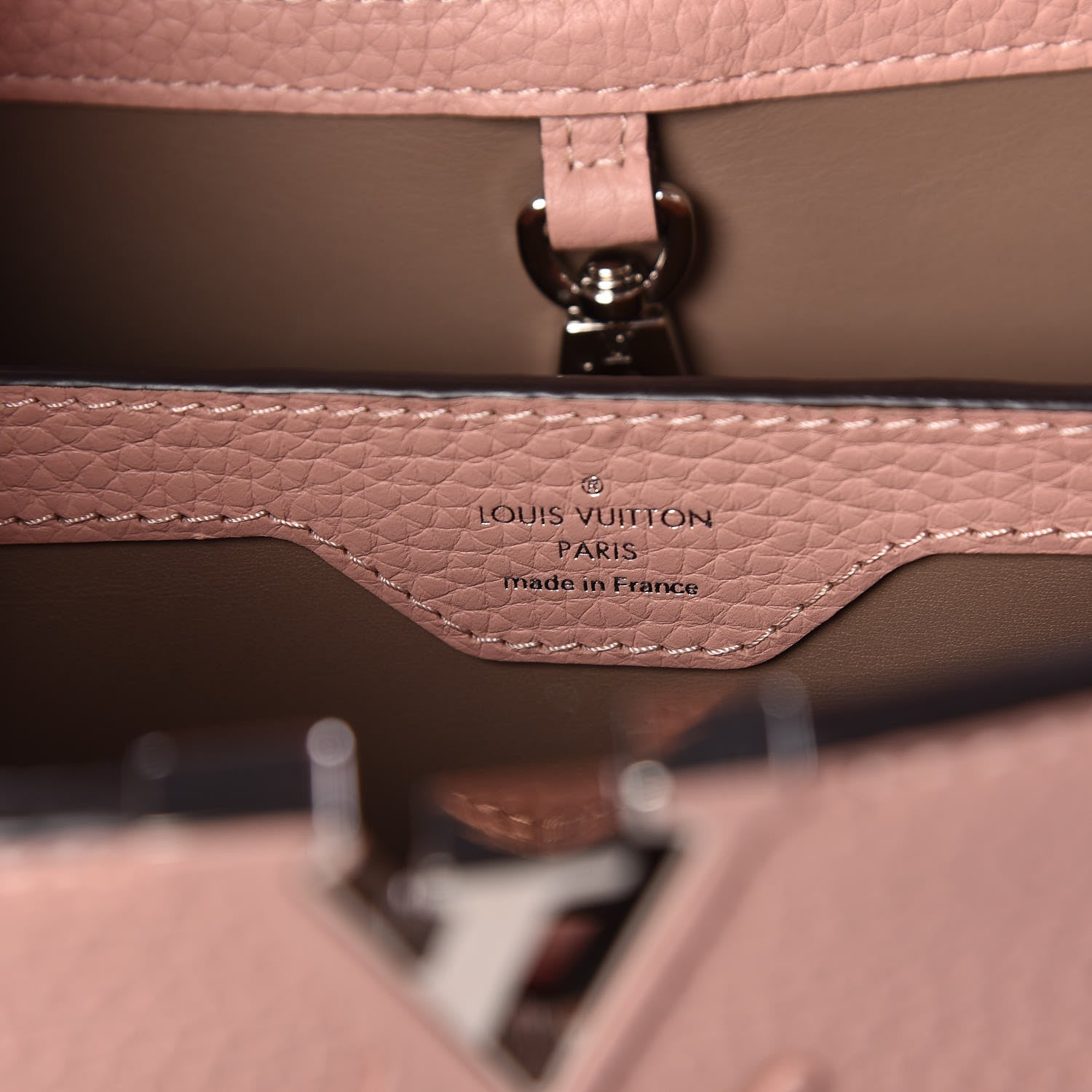 Louis Vuitton Taurillon Capucines PM Magnolia 6 of 8