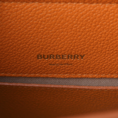 Burberry Grainy Calfskin Mini Title Bag Orange 5 of 10