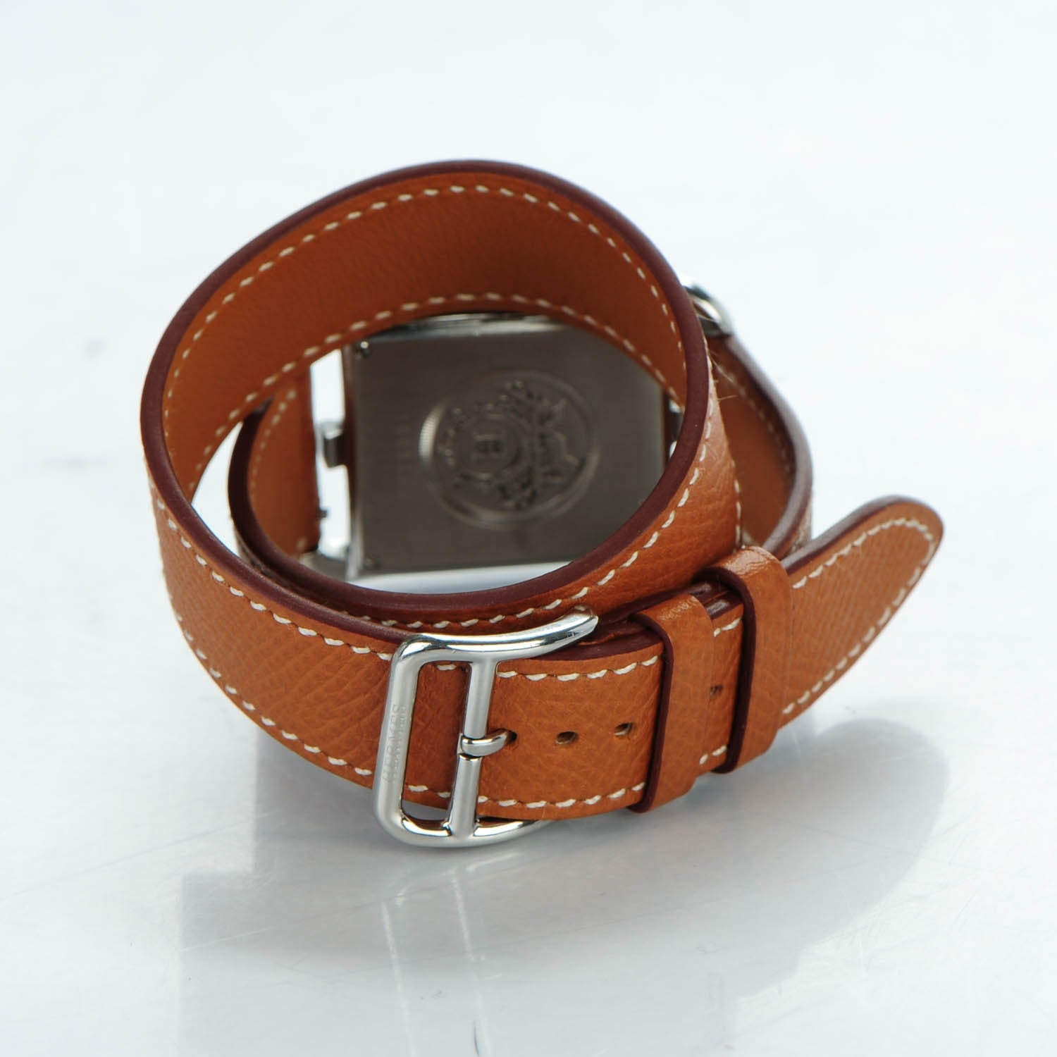 Hermes Stainless Steel Epsom 29mm Cape Cod Double Tour Quartz Watch Gold 4 of 7