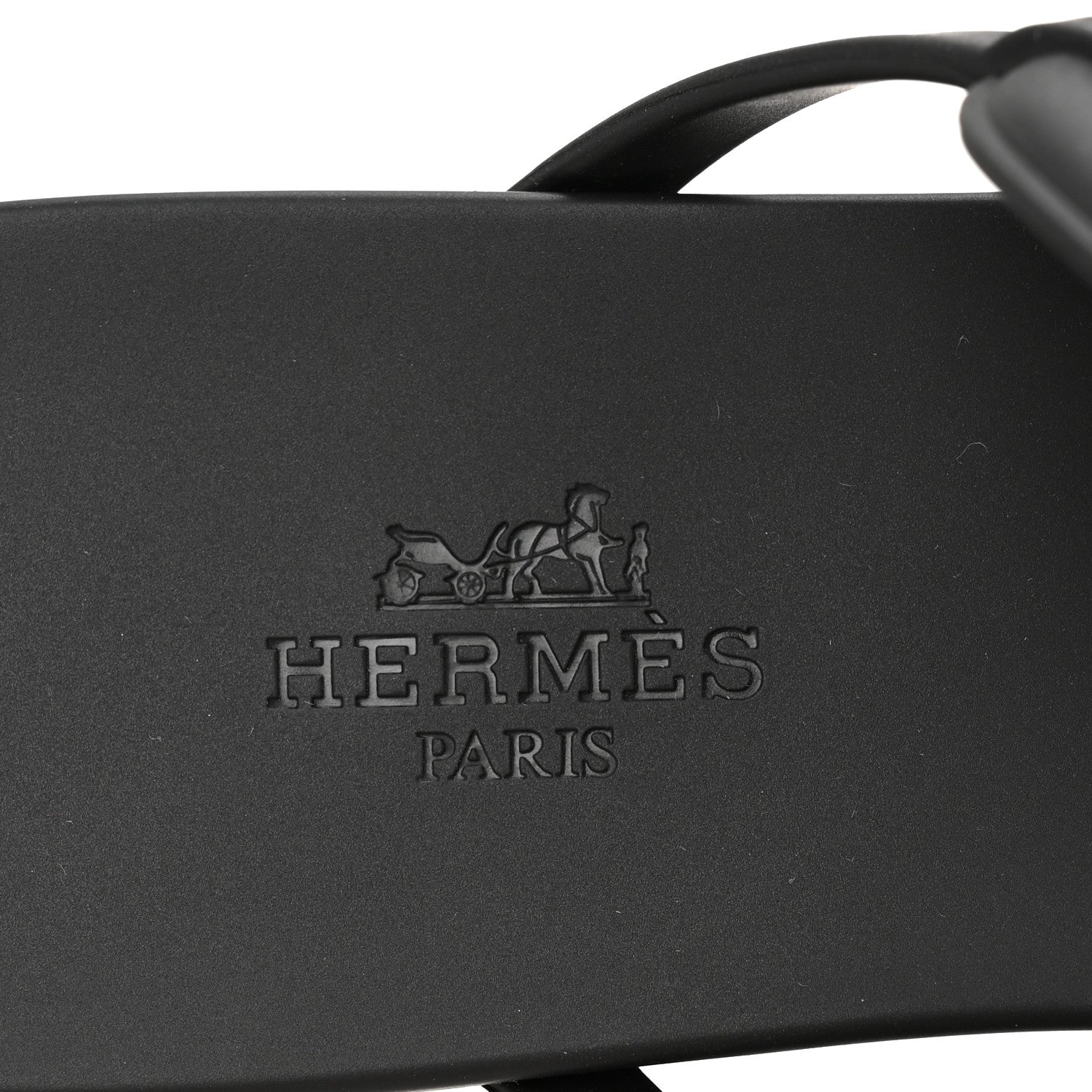 Hermes Rubber Womens Egerie Sandals 39 Black 8 of 10