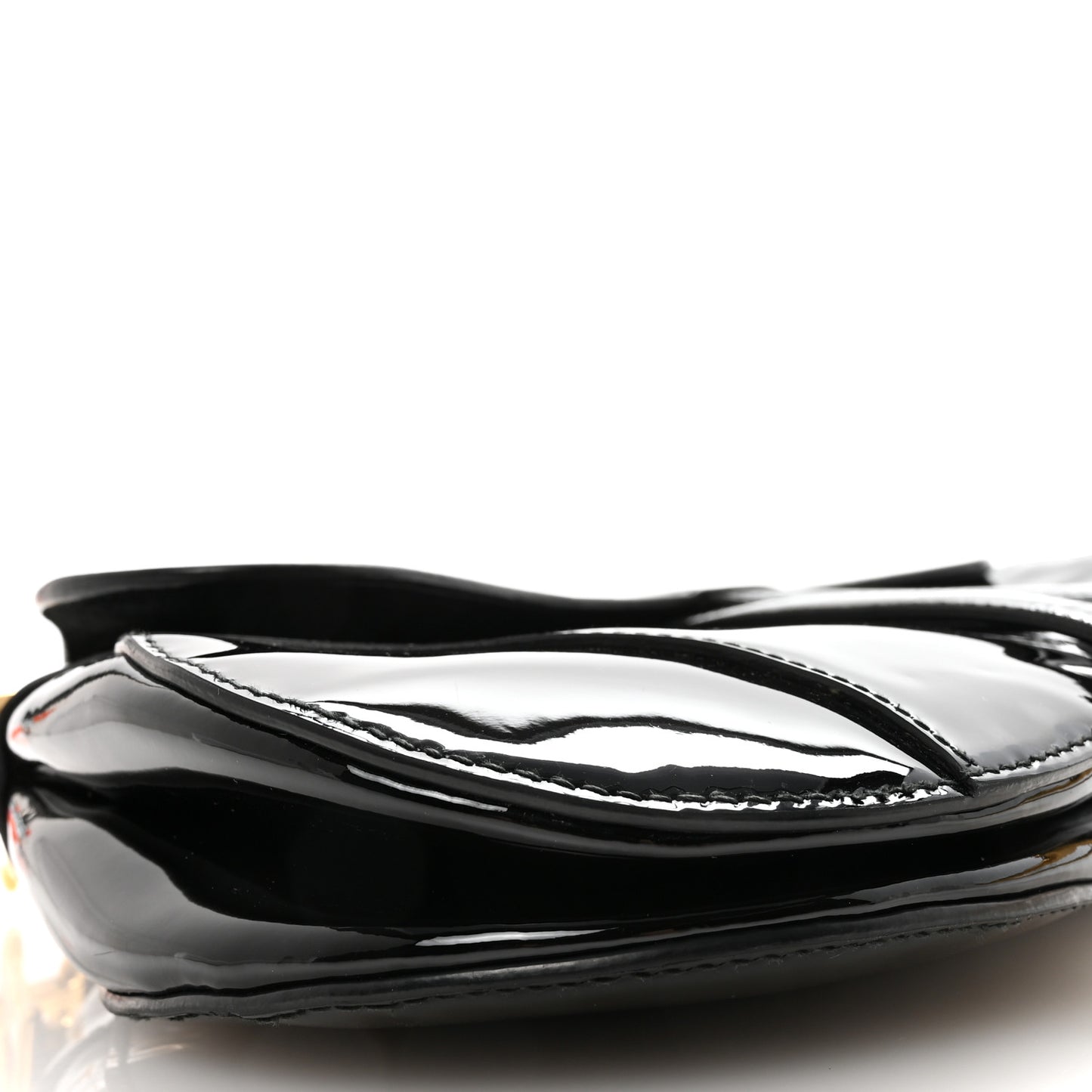 Patent Saddle Bag Black