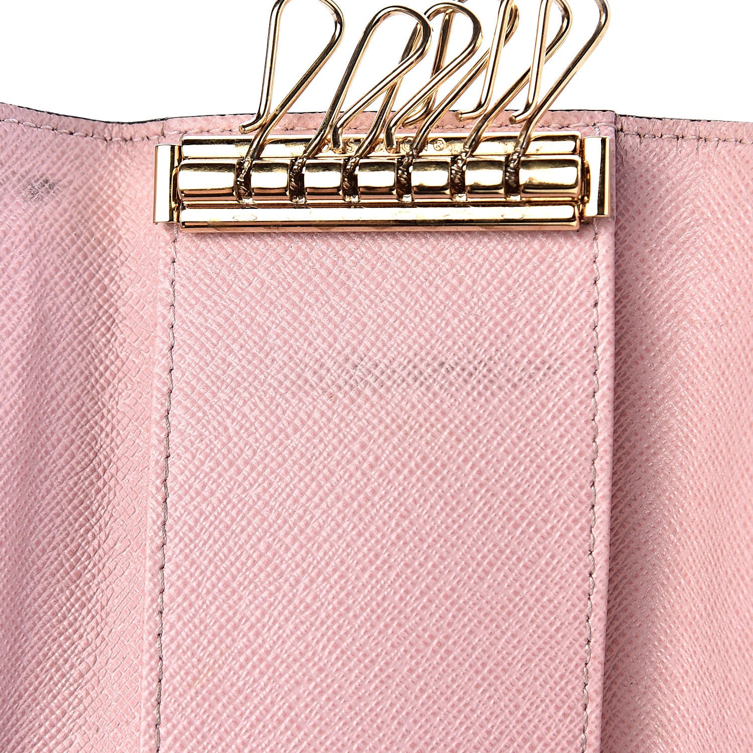 Louis Vuitton Damier Ebene Multicles 6 Key Holder Rose Ballerine 11 of 13