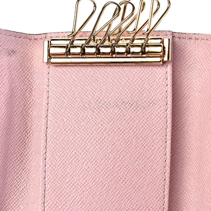 Louis Vuitton Damier Ebene Multicles 6 Key Holder Rose Ballerine 11 of 13