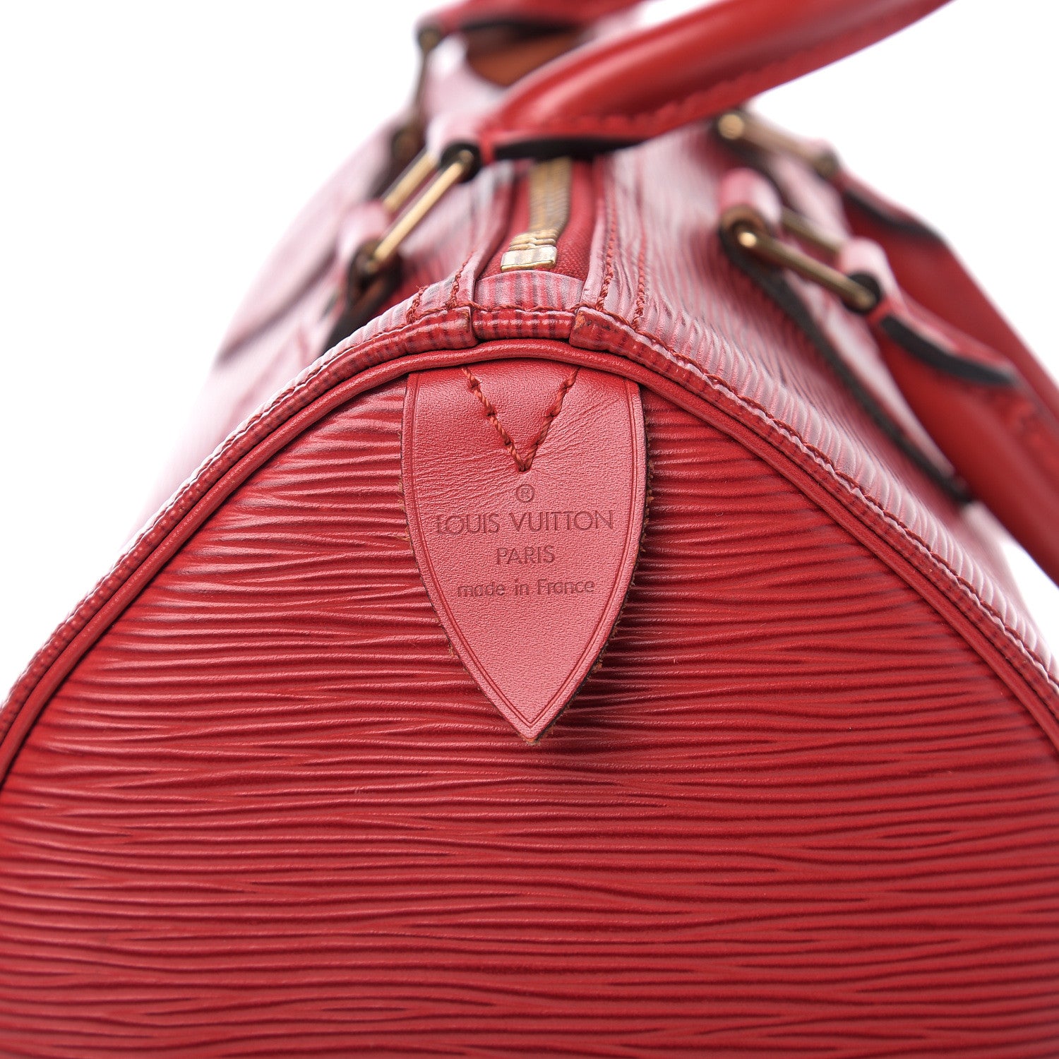 Louis Vuitton Epi Speedy 25 Castillan Red 5 of 11