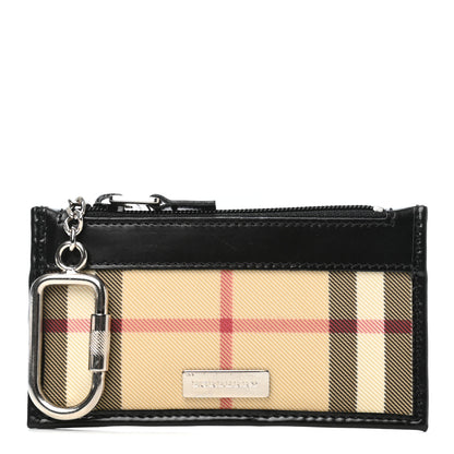 Burberry House Check Key Coin Case Black 1 of 8