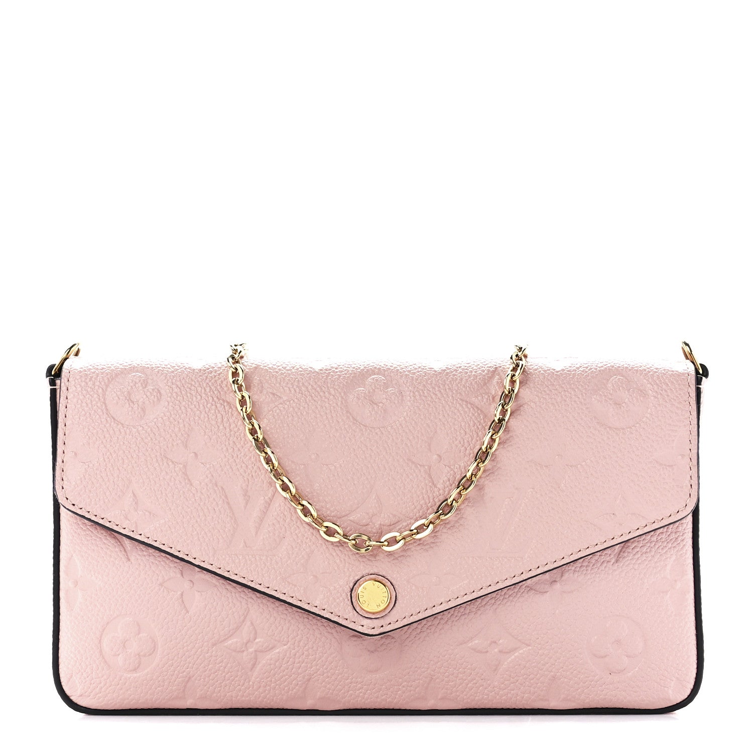 Louis Vuitton Empreinte Pochette Felicie Chain Wallet Rose Poudre 3 of 16
