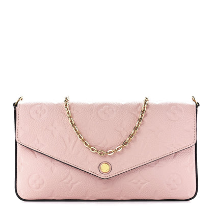 Louis Vuitton Empreinte Pochette Felicie Chain Wallet Rose Poudre 3 of 16